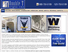 Tablet Screenshot of doubletsigns.com